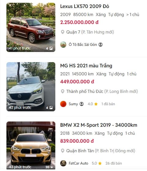 Rao Vặt Ô Tô